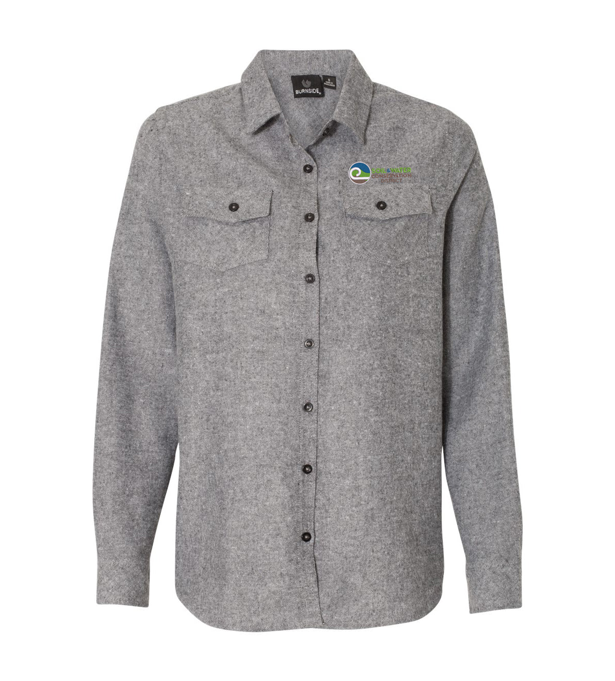 Women's Burnside - Solid Long Sleeve Flannel Shirt - 5200