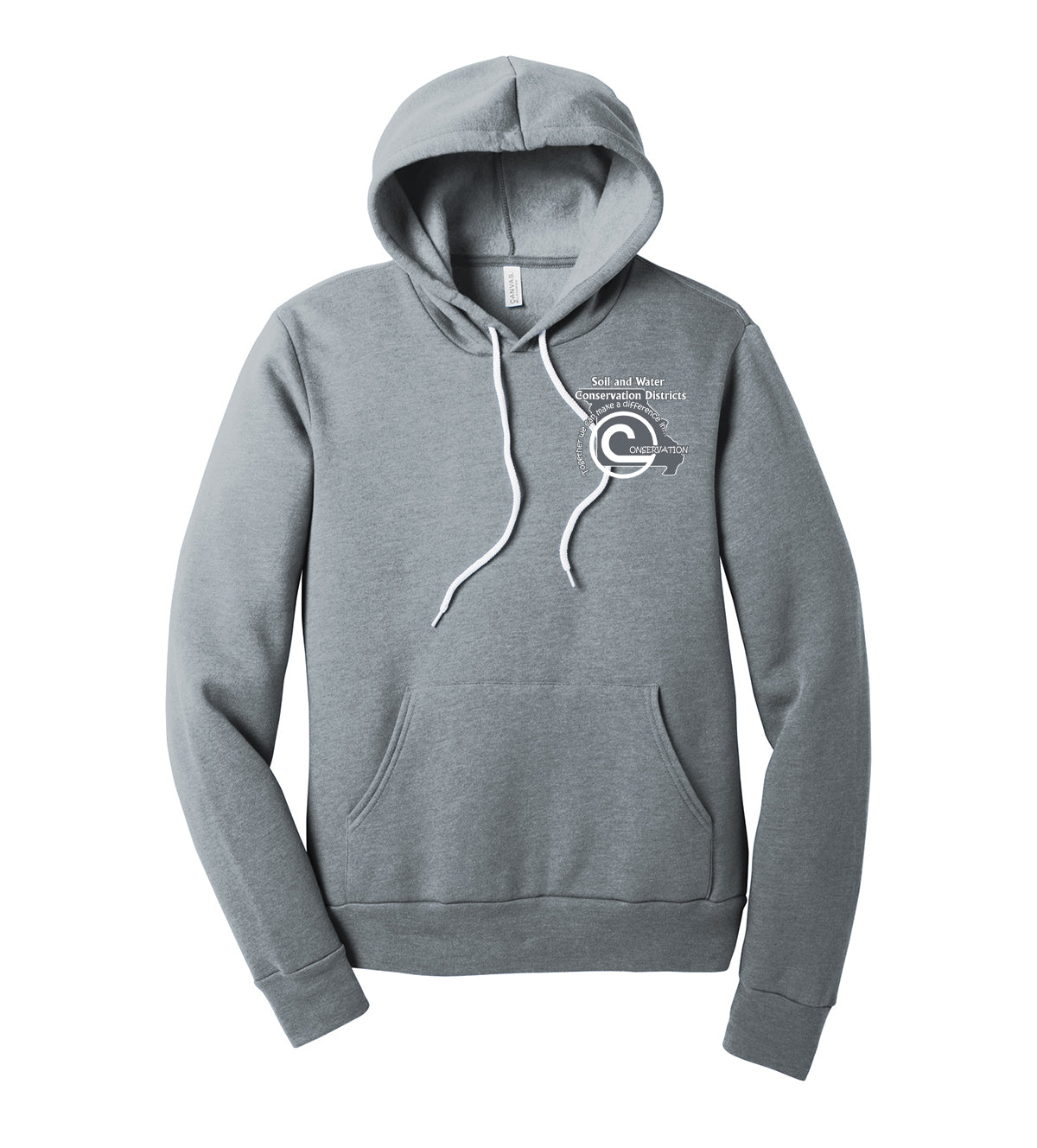 BC3719 BELLA+CANVAS ® Unisex Sponge Fleece Pullover Hoodie