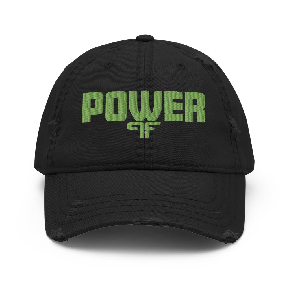 POWER Distressed Dad Hat