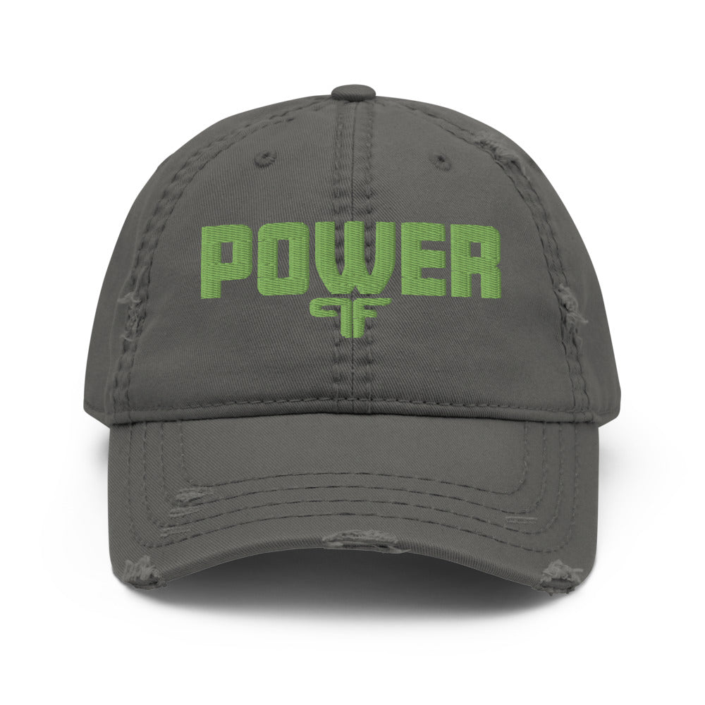 POWER Distressed Dad Hat