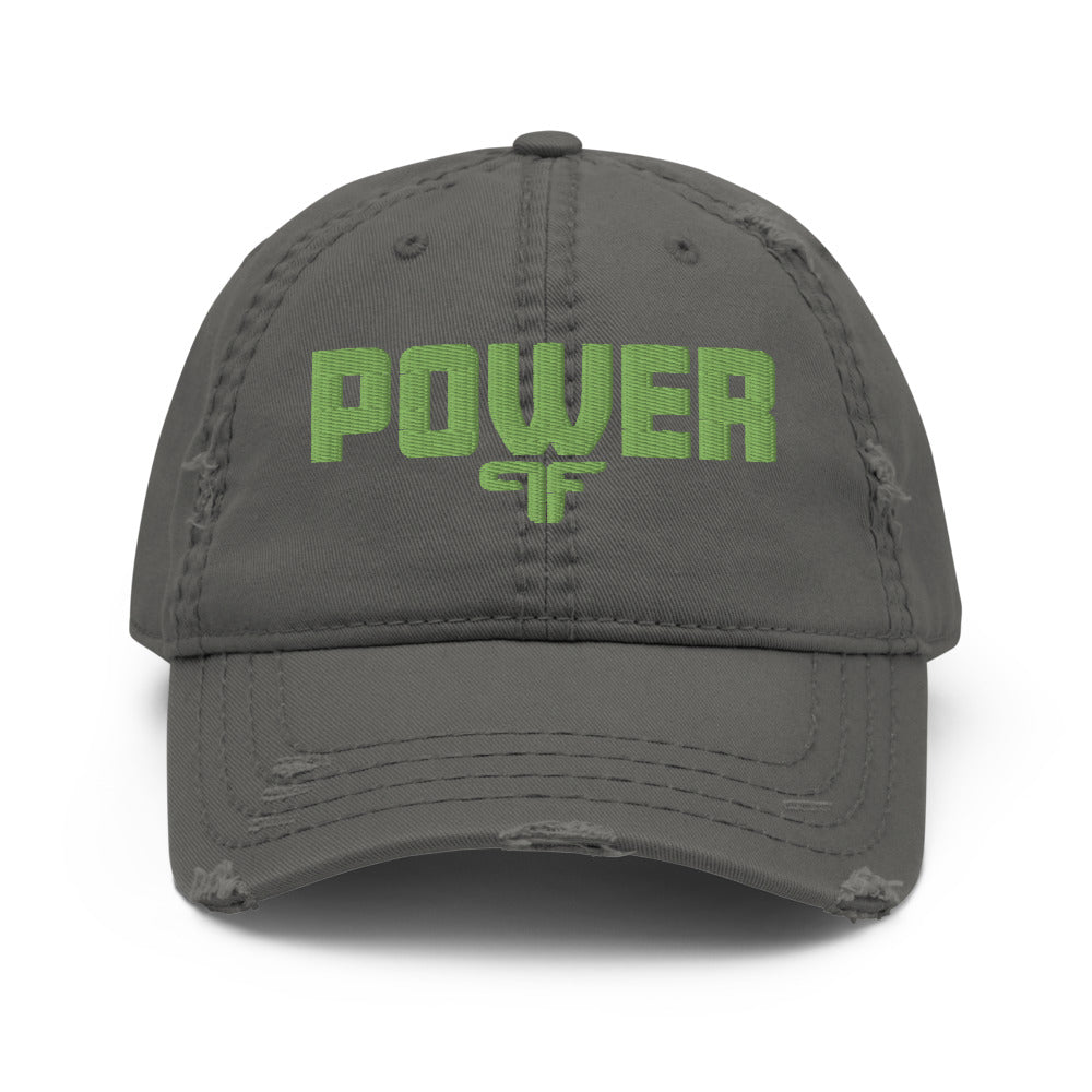 POWER Distressed Dad Hat