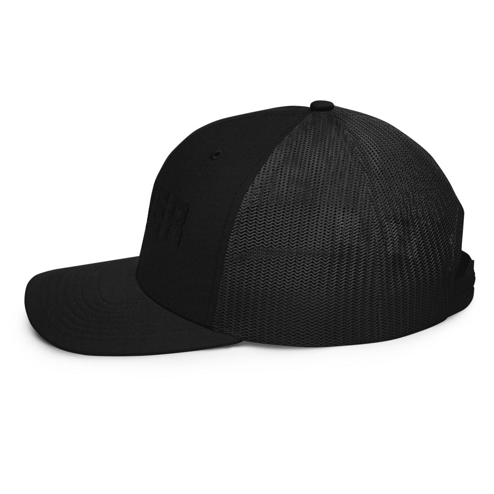 Black on Black POWER Trucker Cap