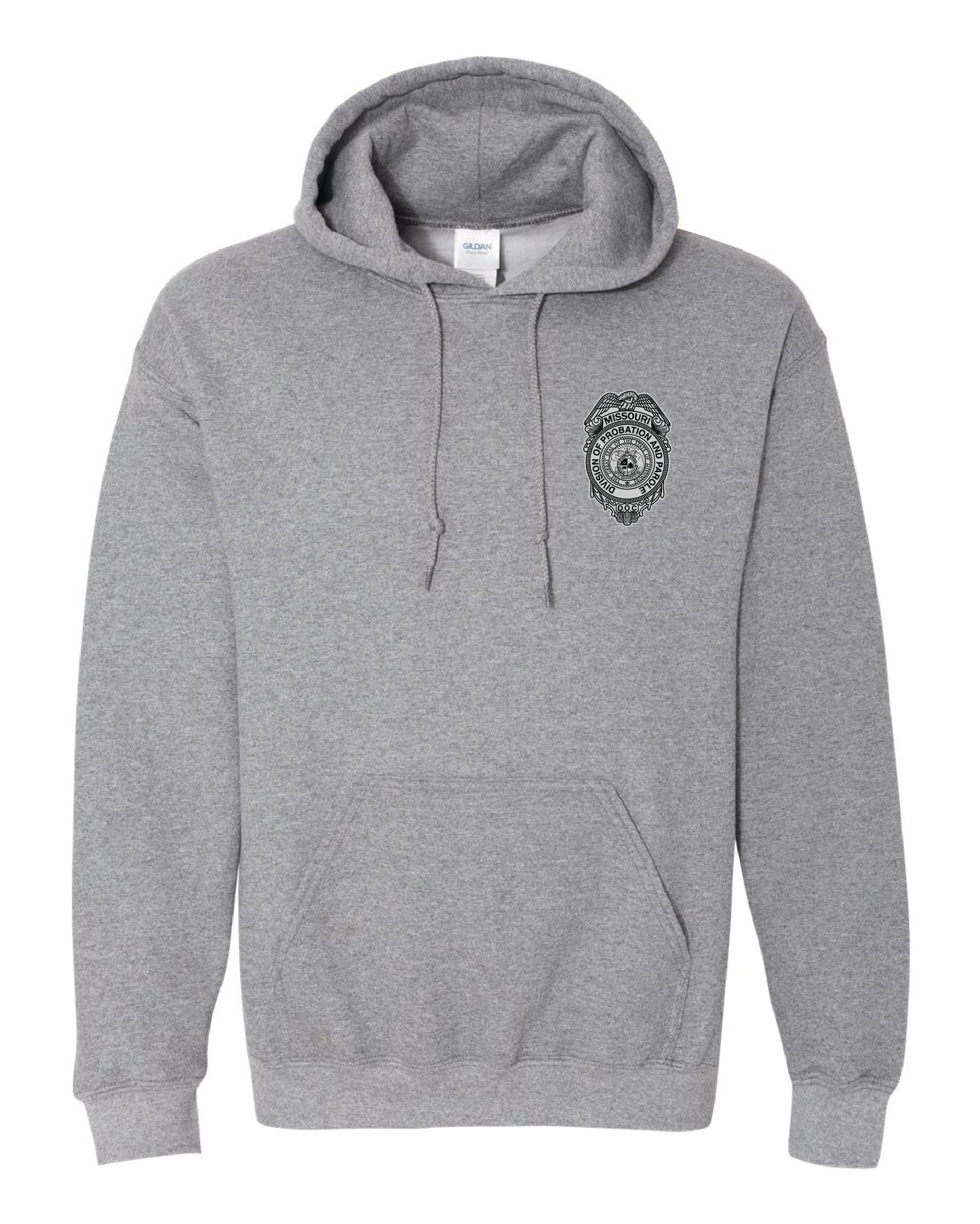 Probation and Parole Badge Gildan Hoodie