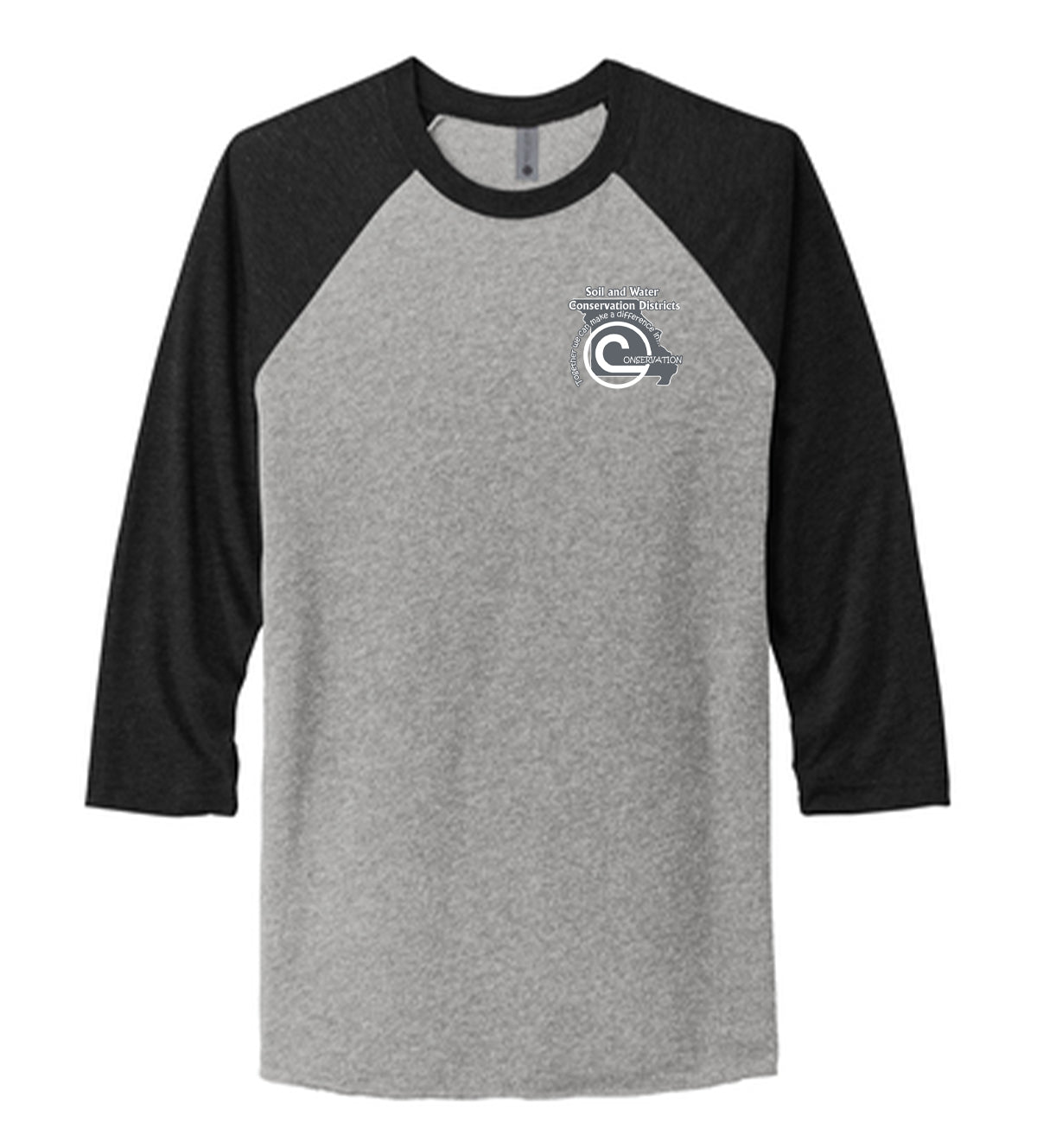 NL6051 Next Level Apparel® Unisex Tri-Blend 3/4-Sleeve Raglan Tee ...